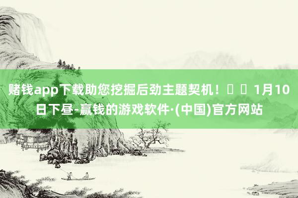 赌钱app下载助您挖掘后劲主题契机！		1月10日下昼-赢钱的游戏软件·(中国)官方网站