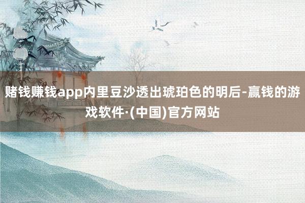 赌钱赚钱app内里豆沙透出琥珀色的明后-赢钱的游戏软件·(中国)官方网站
