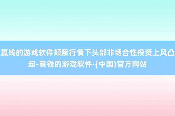 赢钱的游戏软件颠簸行情下头部非场合性投资上风凸起-赢钱的游戏软件·(中国)官方网站
